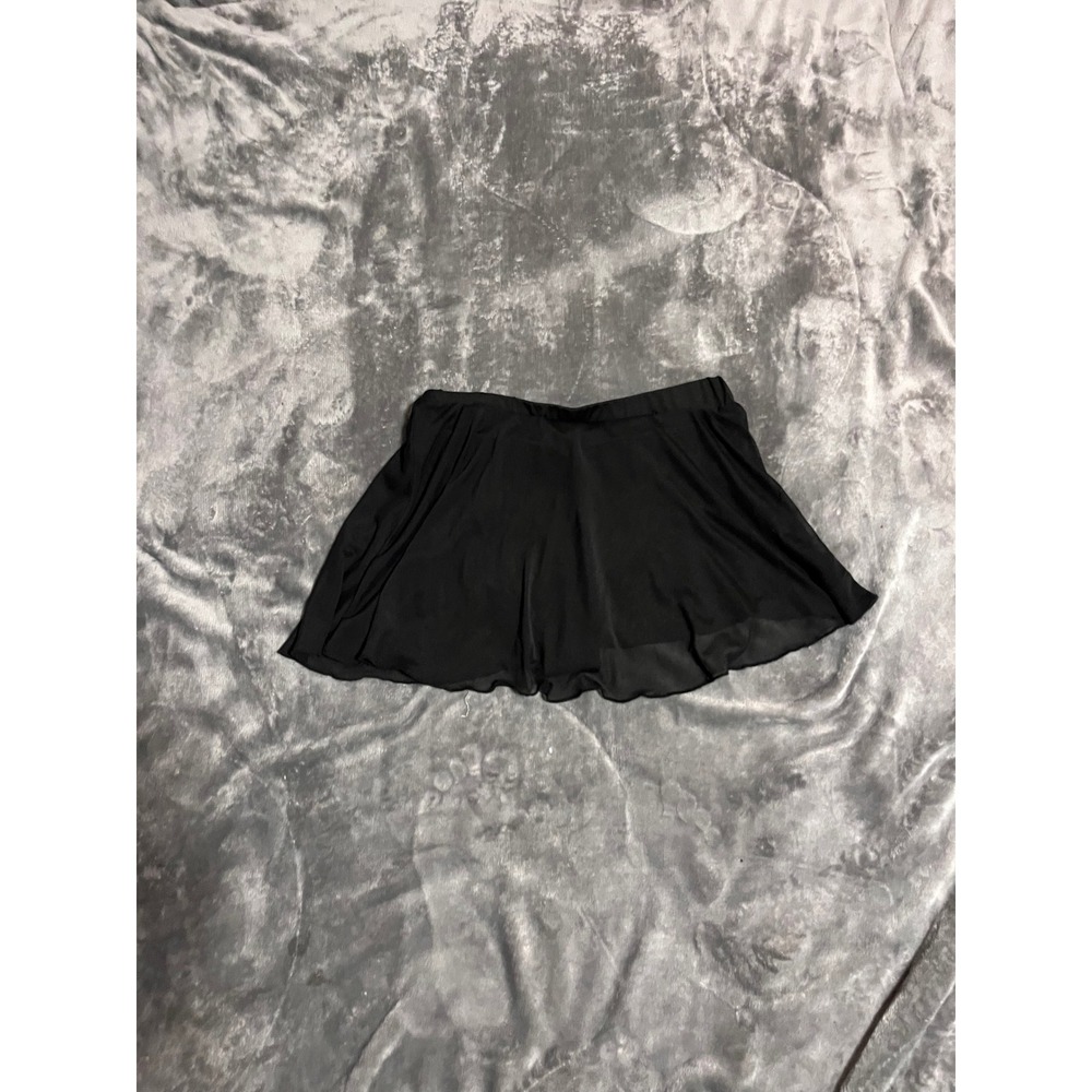 Black Swim Skirt with Built-in Bikini Brief Bottoms Size XL Beach Wear